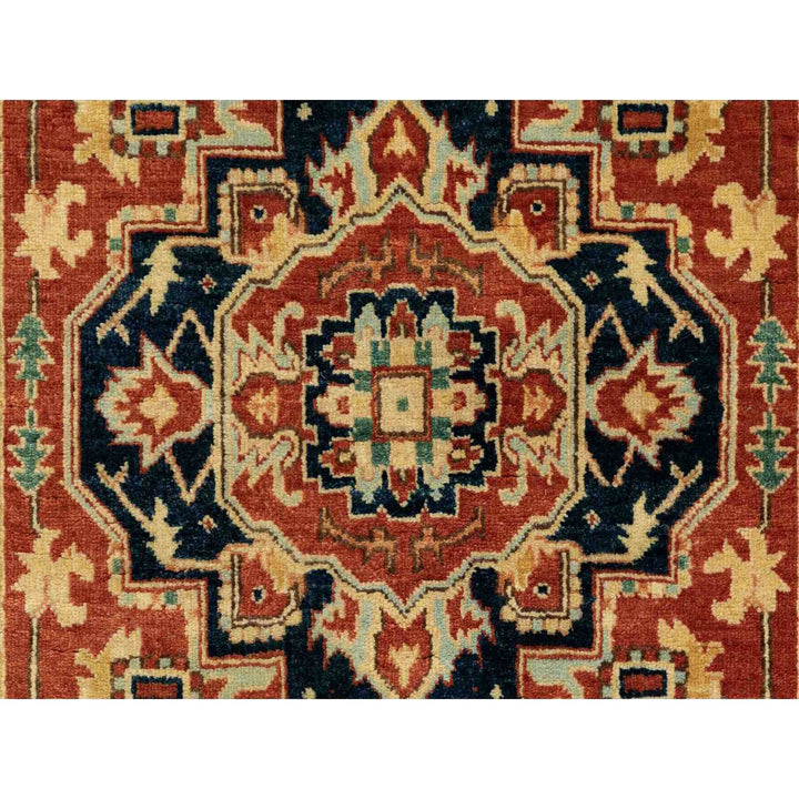 3'1" x 5'2" New Hand Knotted Red Cotton Rectangle Oriental Rug - MOA10262018