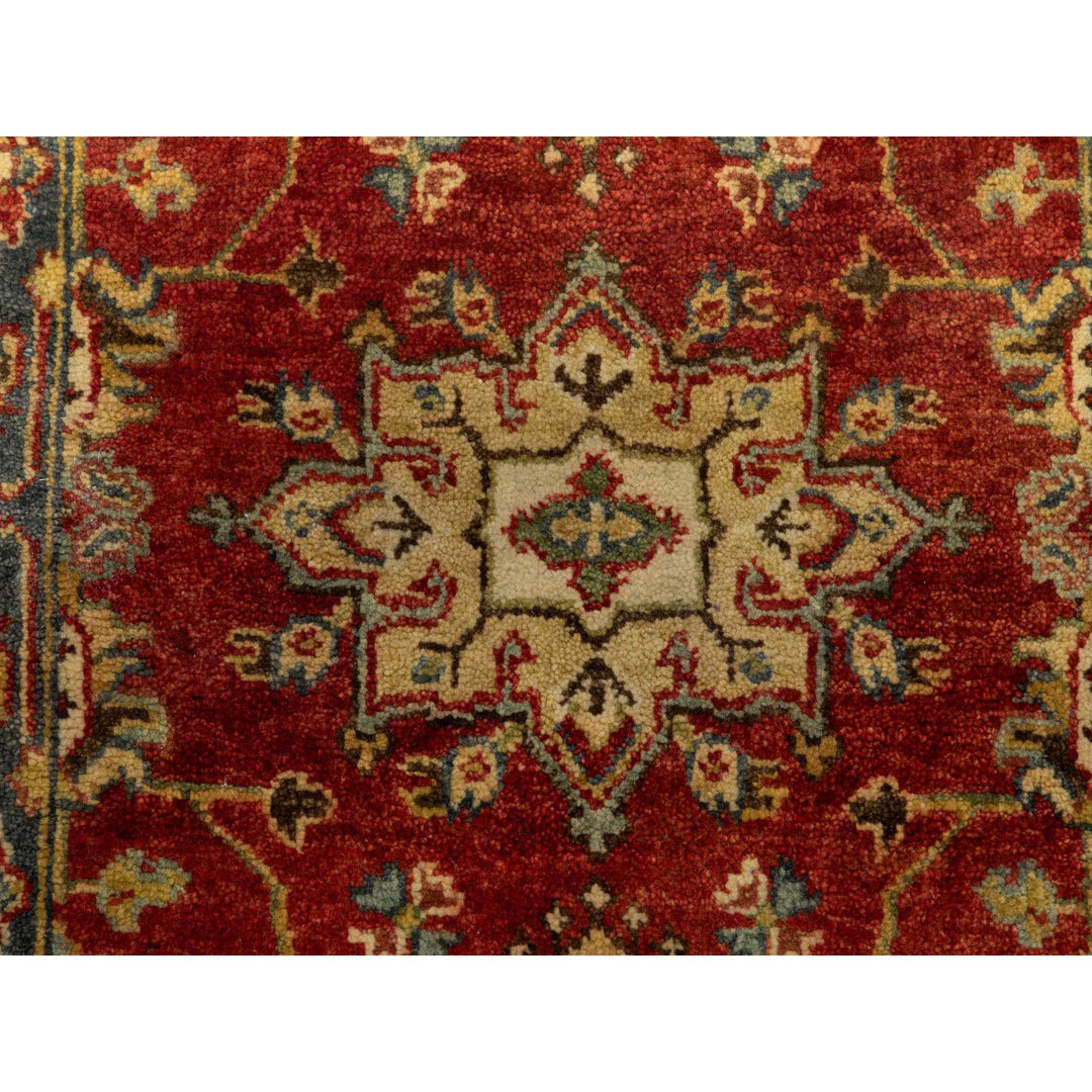 2'1" x 3'0" New Hand Knotted Red Wool Rectangle Oriental Rug - MOA10262090