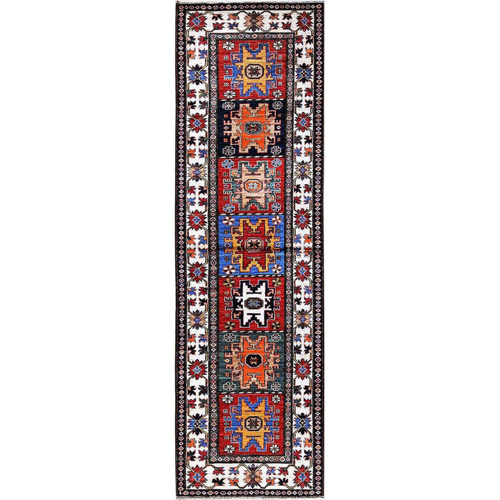 2'8" x 9'2" New Hand Knotted Red Wool Runner Oriental Rug - MOA102620
