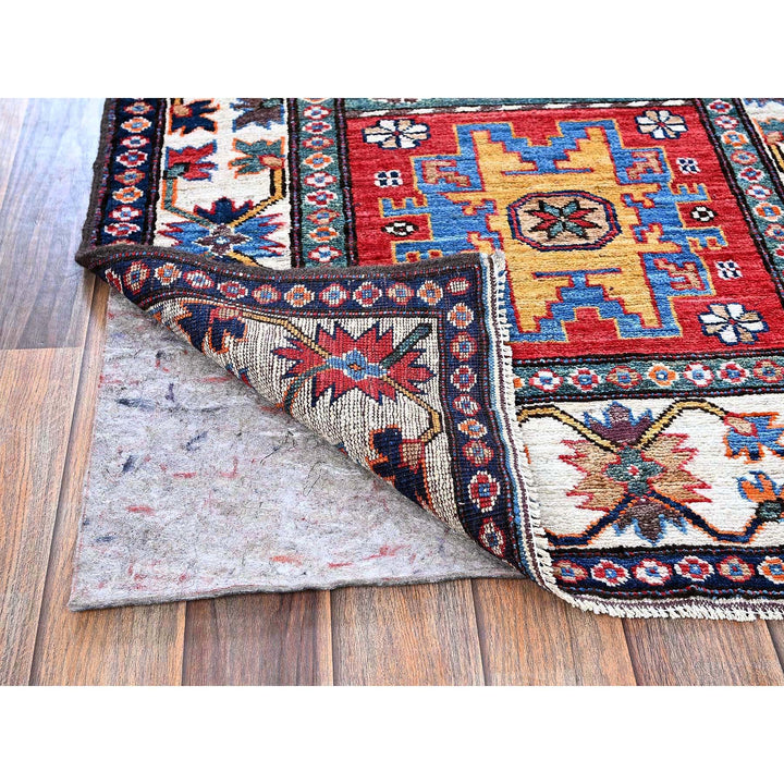 2'8" x 9'2" New Hand Knotted Red Wool Runner Oriental Rug - MOA102620