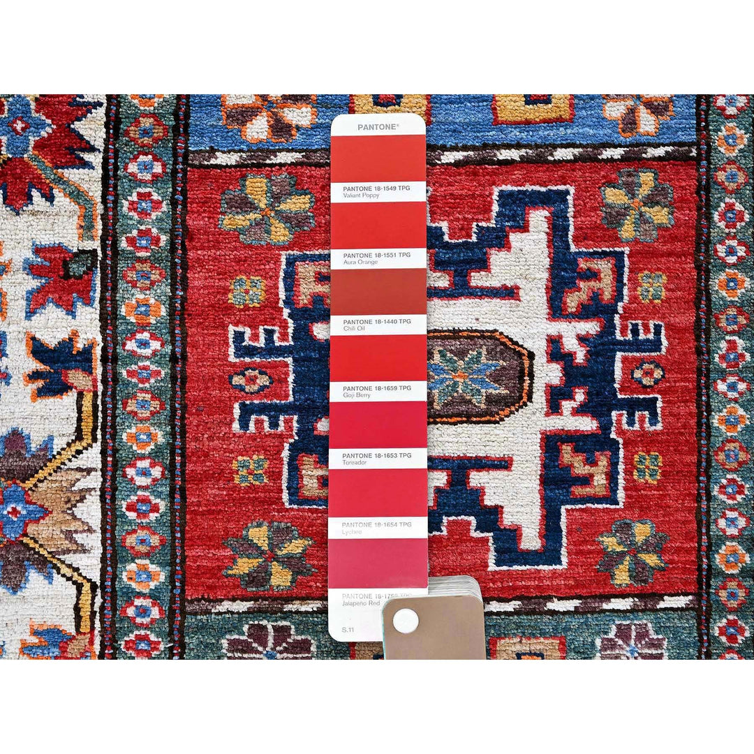 2'8" x 9'2" New Hand Knotted Red Wool Runner Oriental Rug - MOA102620