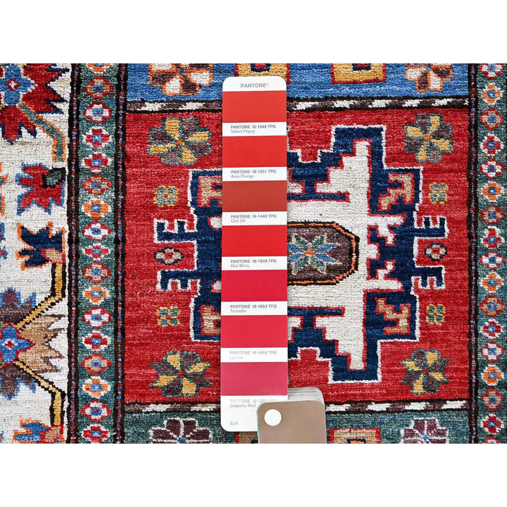 2'8" x 9'2" New Hand Knotted Red Wool Runner Oriental Rug - MOA102620