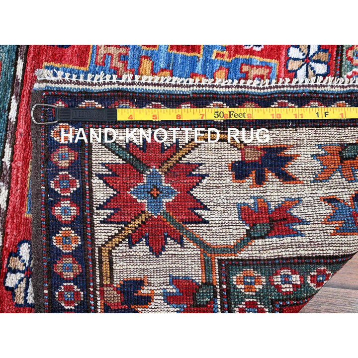 2'8" x 9'2" New Hand Knotted Red Wool Runner Oriental Rug - MOA102620