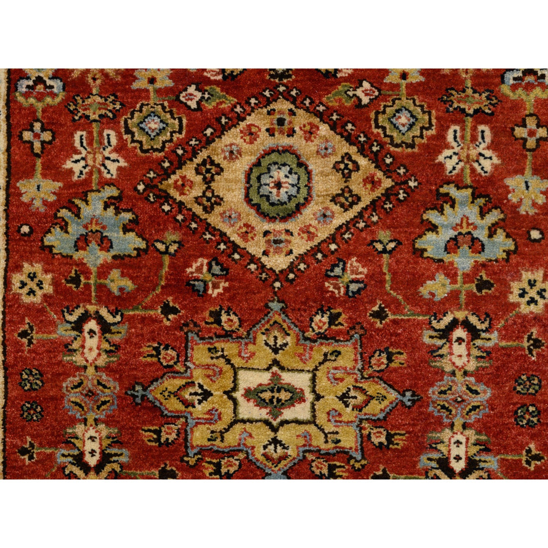 3'0" x 5'0" New Hand Knotted Red Wool Rectangle Oriental Rug - MOA10262109