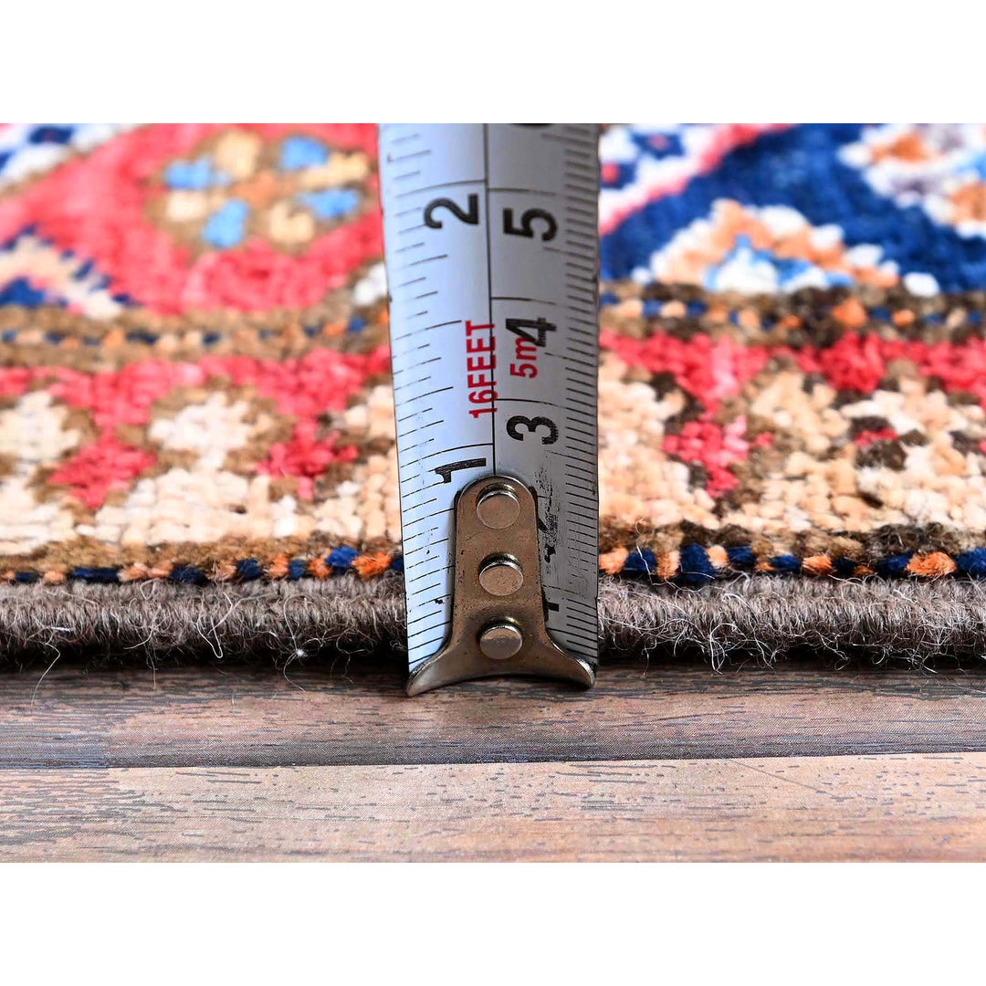 2'9" x 8'4" New Hand Knotted Blue Wool Runner Oriental Rug - MOA102621