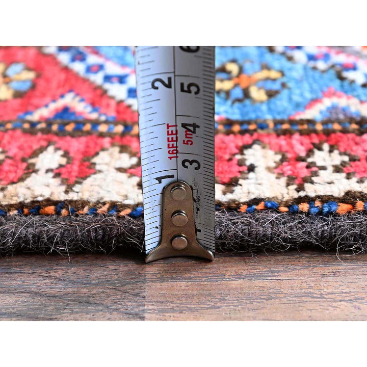 2'8" x 9'7" New Hand Knotted Blue Wool Runner Oriental Rug - MOA102622