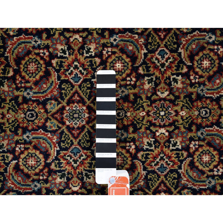 5'1" x 7'1" New Hand Knotted Black Wool & Silk Rectangle Oriental Rug - MOA10262343