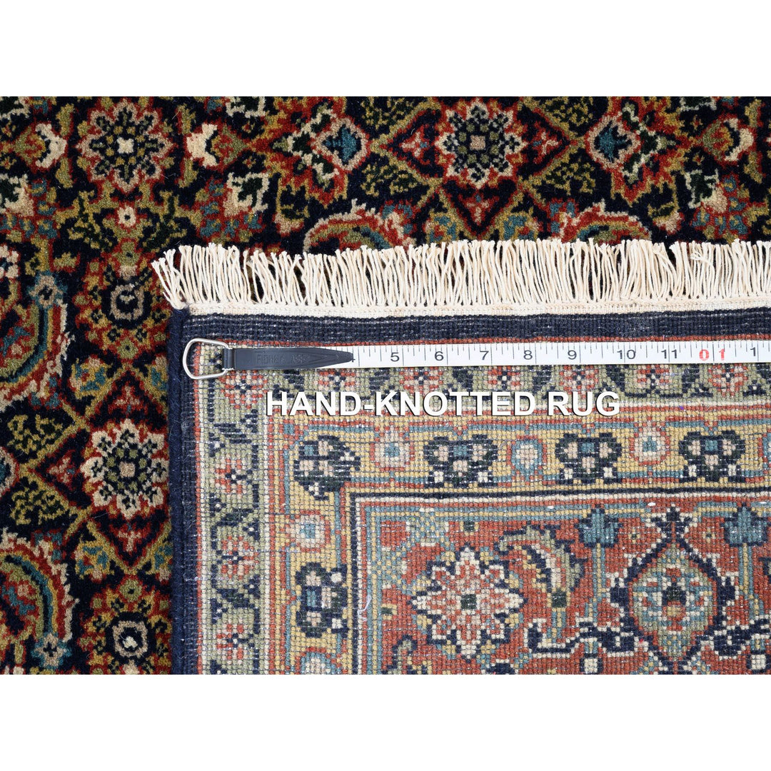 5'1" x 7'1" New Hand Knotted Blue Cotton Rectangle Oriental Rug - MOA10262343