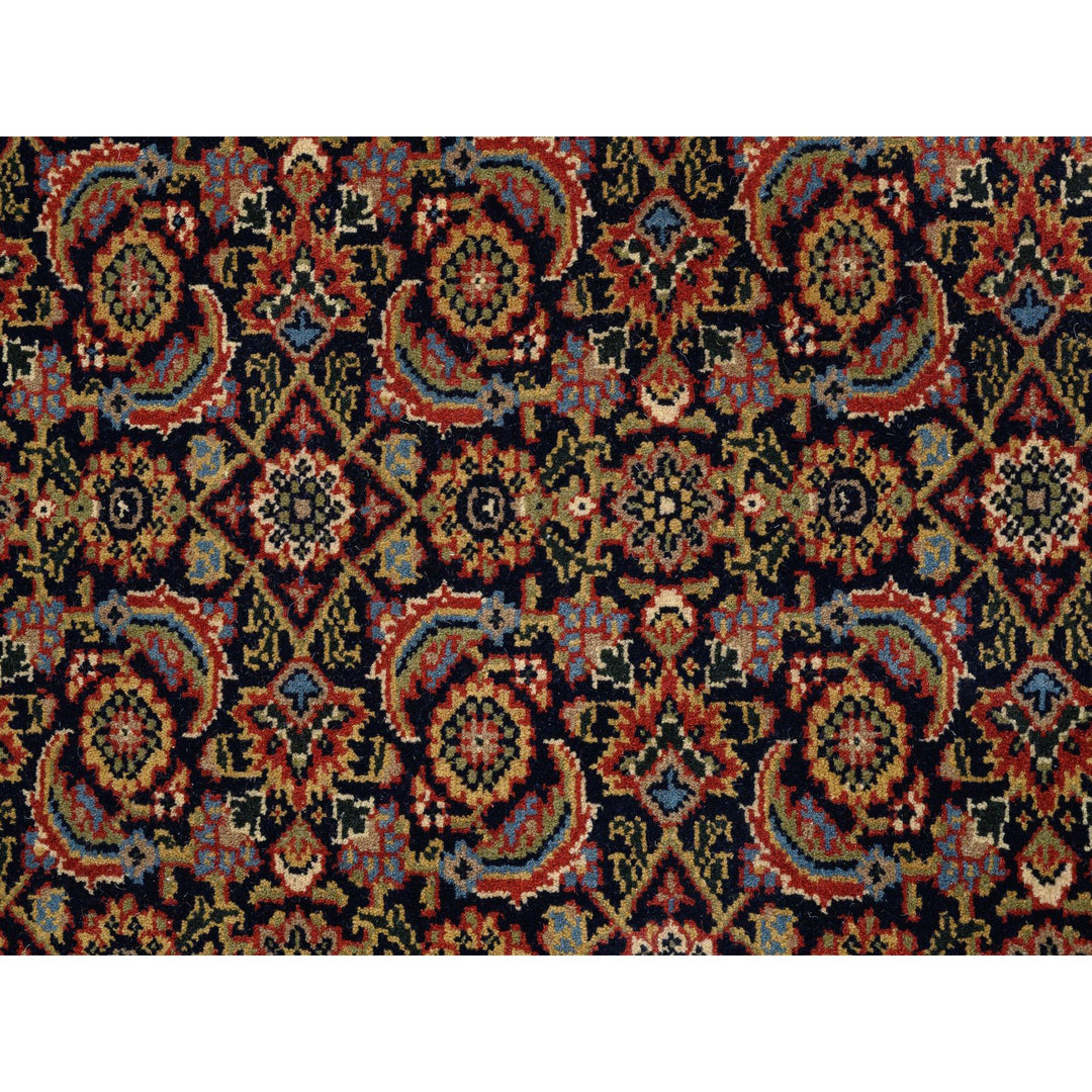 4'0" x 6'0" New Hand Knotted Black Wool & Silk Rectangle Oriental Rug - MOA10262346