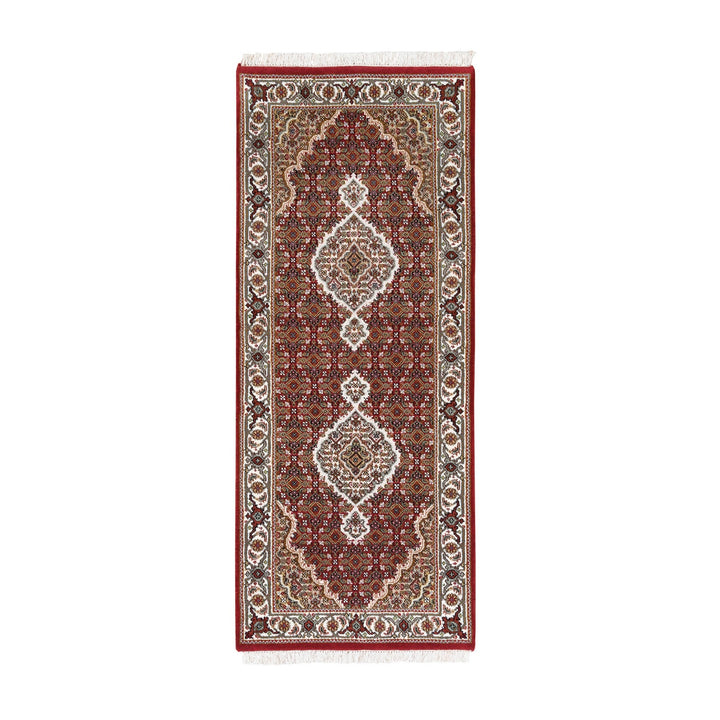 2'7" x 6'8" New Hand Knotted Red Wool Runner Oriental Rug - MOA10262537