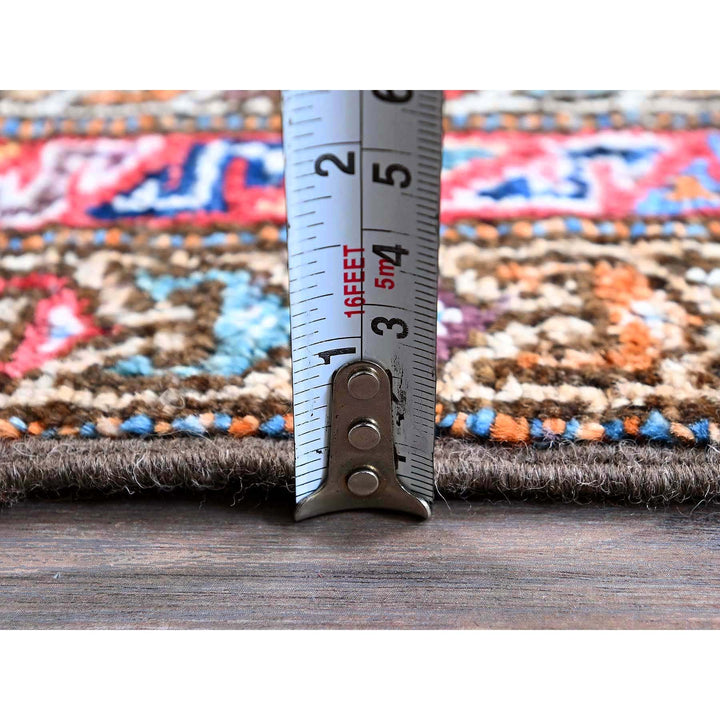 2'10" x 4'6" New Hand Knotted Blue Wool Rectangle Oriental Rug - MOA102628