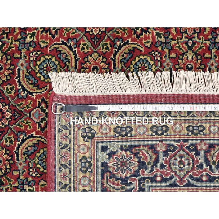 5'1" x 7'1" New Hand Knotted Red Wool Rectangle Oriental Rug - MOA10262994