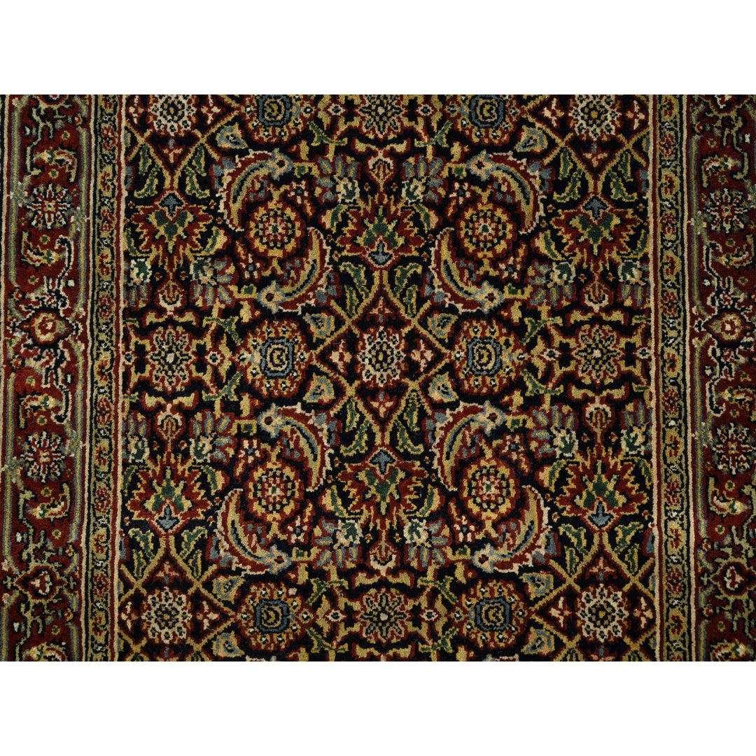 2'6" x 10'0" New Hand Knotted Black Wool Runner Oriental Rug - MOA10263006