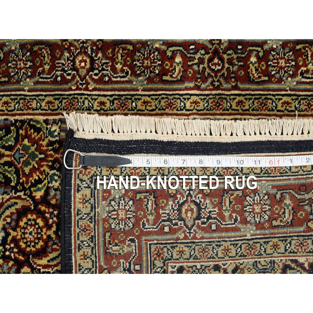 2'6" x 10'0" New Hand Knotted Black Wool Runner Oriental Rug - MOA10263006