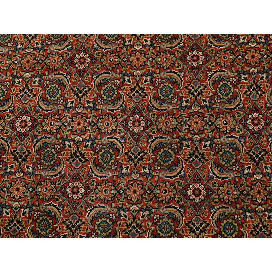 6'1" x 6'1" New Hand Knotted Red Wool Square Oriental Rug - MOA10263319