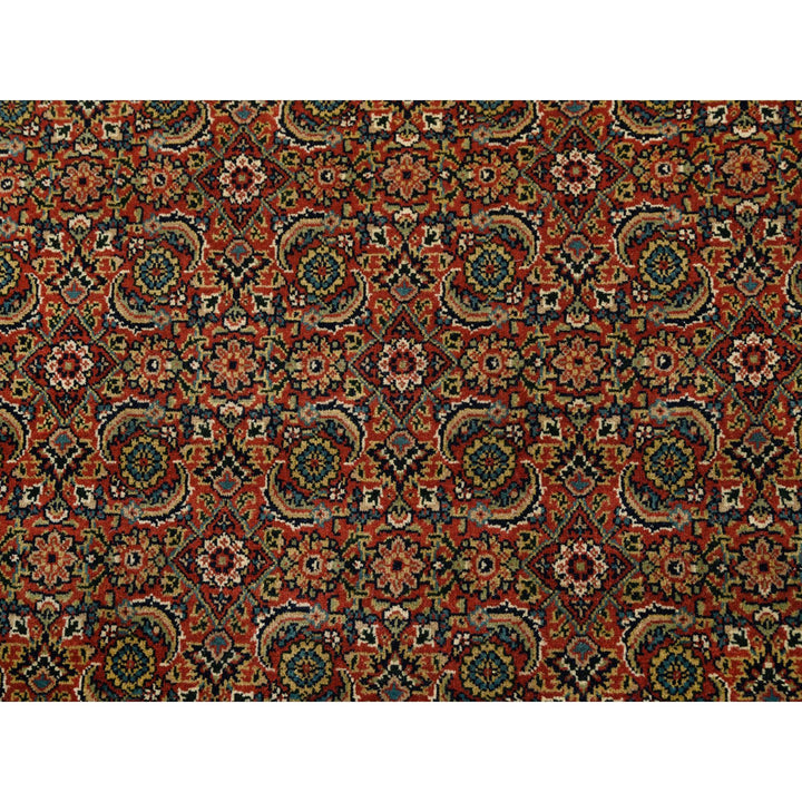 6'1" x 6'1" New Hand Knotted Red Cotton Square Oriental Rug - MOA10263319