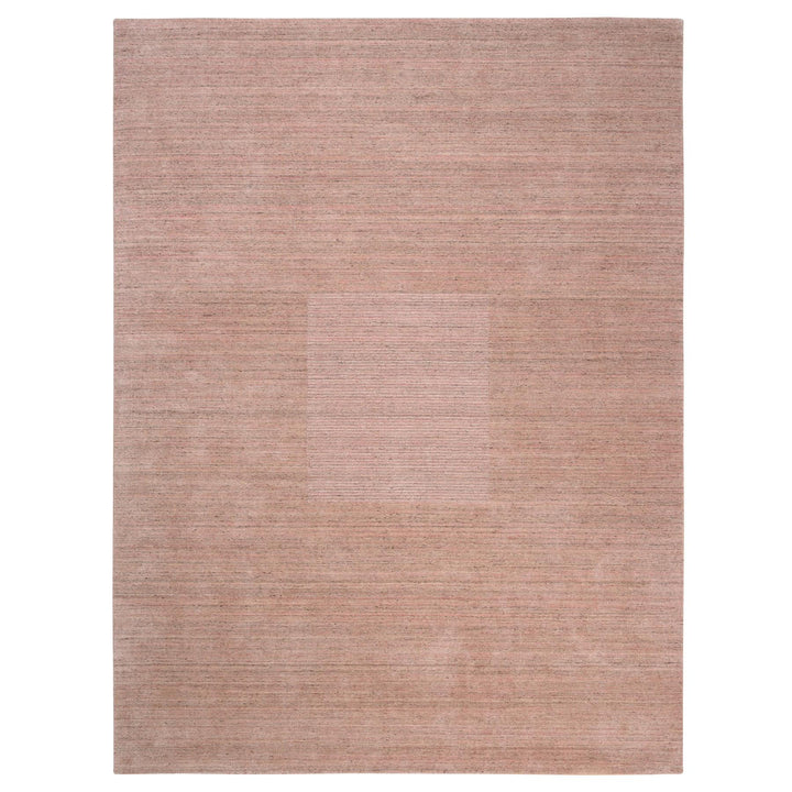 9'3" x 12'0" New Hand Loomed Pink Wool Rectangle Oriental Rug - MOA10263484