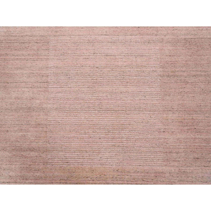 9'3" x 12'0" New Hand Loomed Pink Wool Rectangle Oriental Rug - MOA10263484