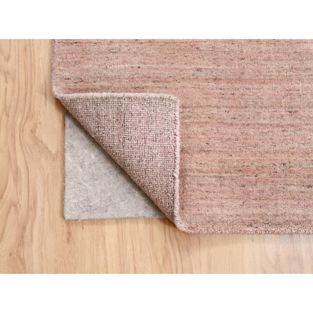 8'2" x 10'0" New Hand Loomed Pink Wool Rectangle Oriental Rug - MOA10263489