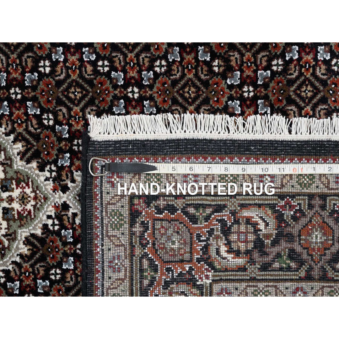 5'0" x 8'2" New Hand Knotted Black Cotton Rectangle Oriental Rug - MOA10263536