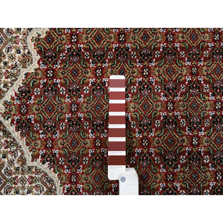 9'0" x 12'5" New Hand Knotted Red Wool Rectangle Oriental Rug - MOA10263815