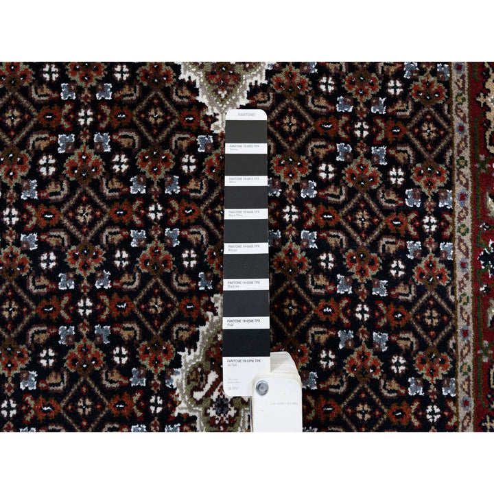 2'5" x 16'10" New Hand Knotted Black Wool Runner Oriental Rug - MOA10263839