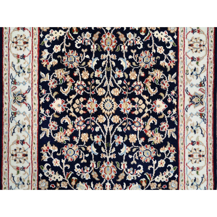 2'8" x 10'0" New Hand Knotted Blue Wool Runner Oriental Rug - MOA10263986