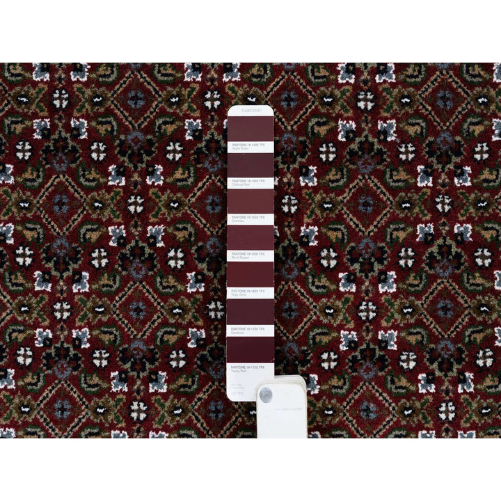 5'9" x 8'9" New Hand Knotted Red Wool Rectangle Oriental Rug - MOA10264088