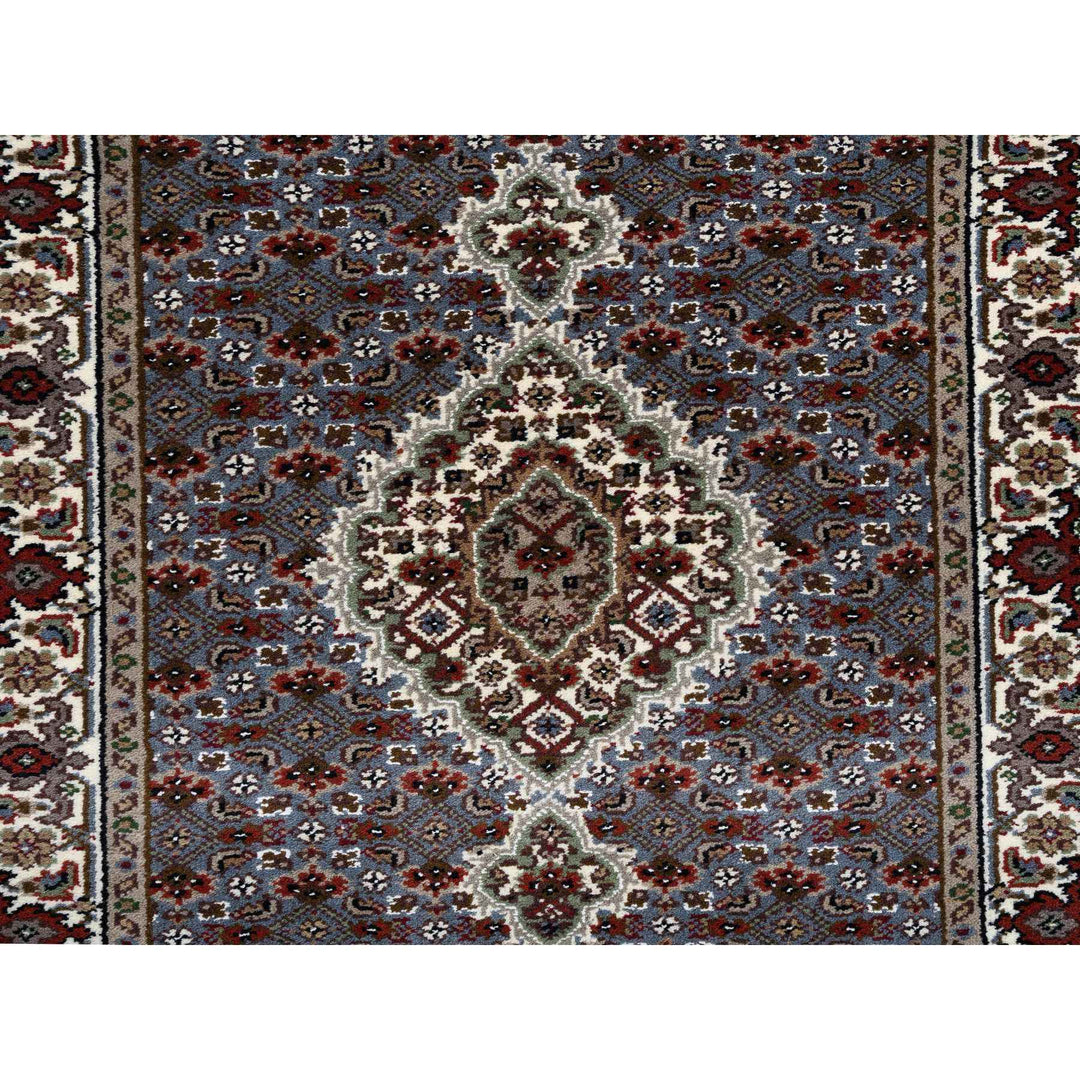 2'5" x 23'0" New Hand Knotted Grey Wool Runner Oriental Rug - MOA10264091