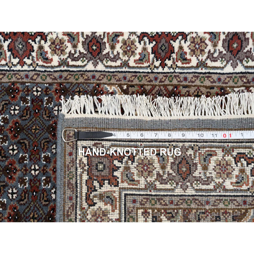 2'5" x 23'0" New Hand Knotted Grey Cotton Runner Oriental Rug - MOA10264091