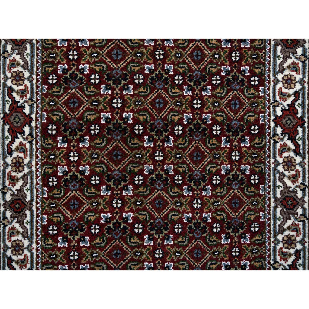 2'0" x 11'7" New Hand Knotted Red Cotton Runner Oriental Rug - MOA10264109