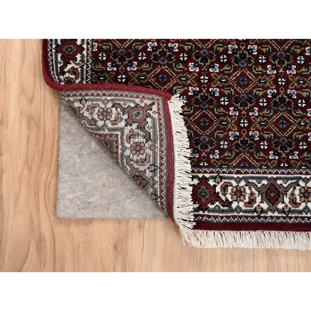 2'1" x 13'10" New Hand Knotted Red Wool Runner Oriental Rug - MOA10264110