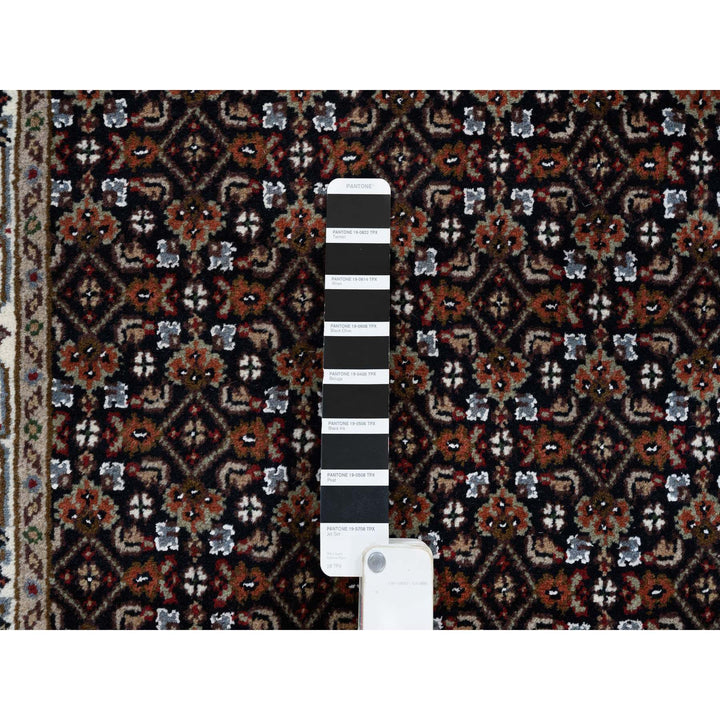 2'5" x 20'0" New Hand Knotted Black Cotton Runner Oriental Rug - MOA10264114