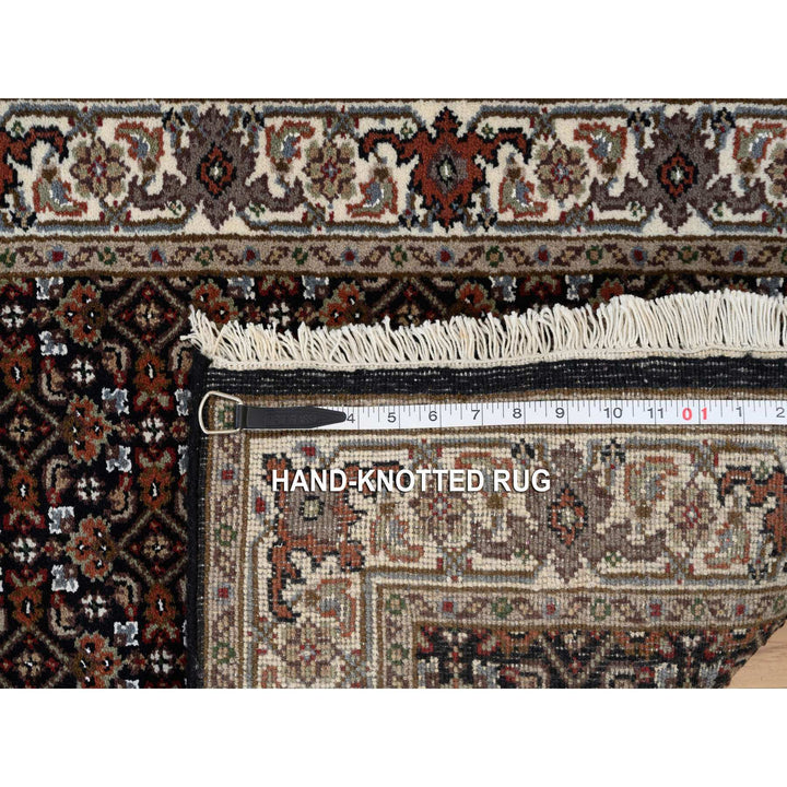 2'5" x 20'0" New Hand Knotted Black Cotton Runner Oriental Rug - MOA10264114