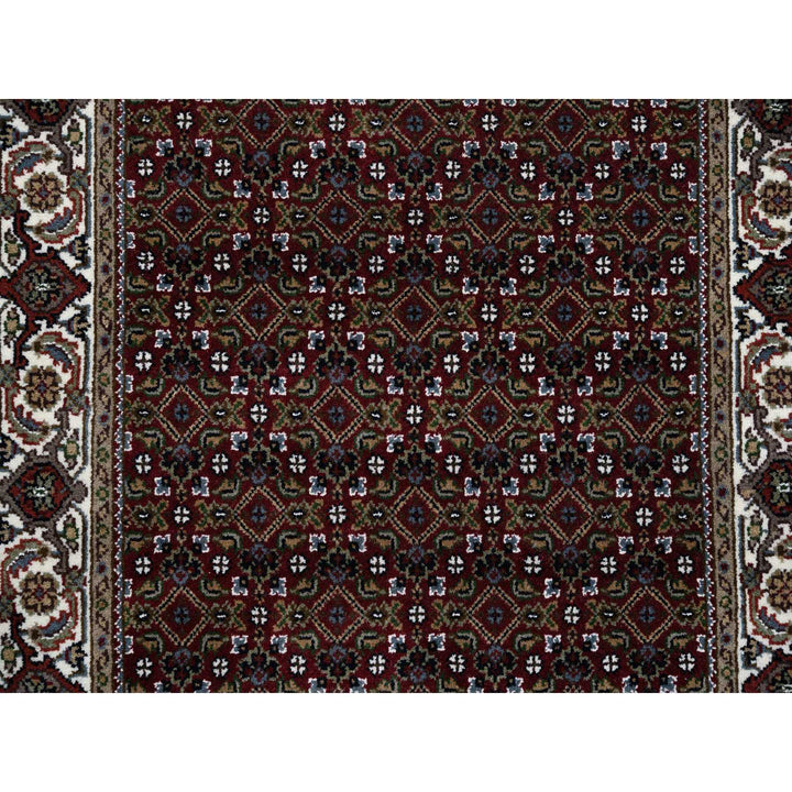 3'0" x 5'2" New Hand Knotted Red Cotton Rectangle Oriental Rug - MOA10264120