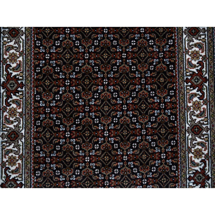 3'0" x 5'1" New Hand Knotted Black Wool Rectangle Oriental Rug - MOA10264121