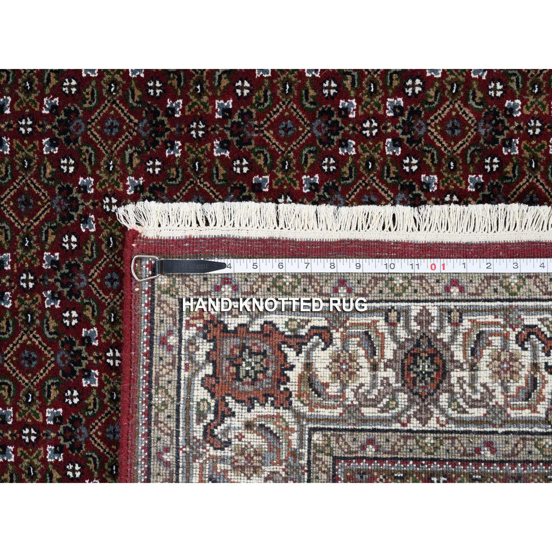 4'0" x 6'0" New Hand Knotted Red Wool Rectangle Oriental Rug - MOA10264123