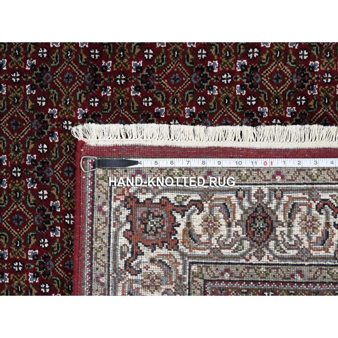 4'0" x 5'10" New Hand Knotted Red Cotton Rectangle Oriental Rug - MOA10264124