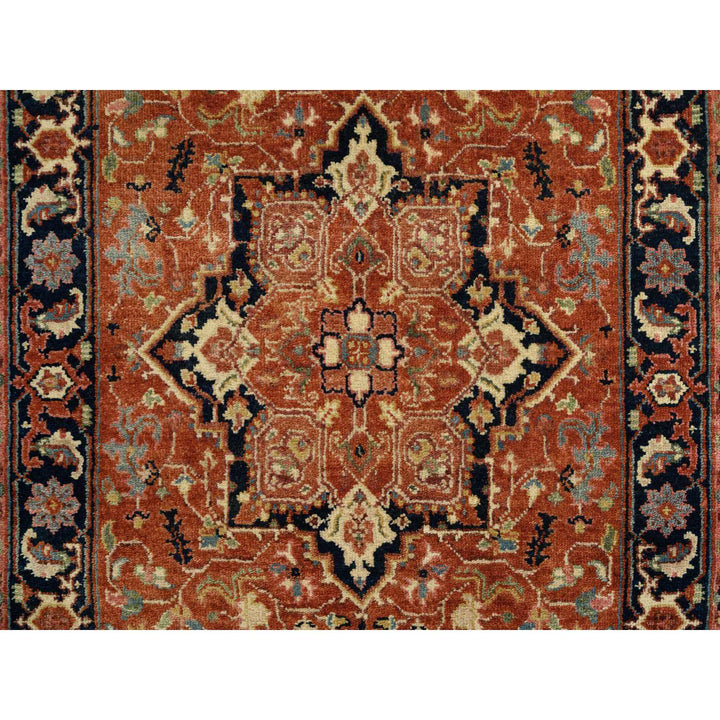 2'7" x 16'3" New Hand Knotted Red Wool Runner Oriental Rug - MOA10264198