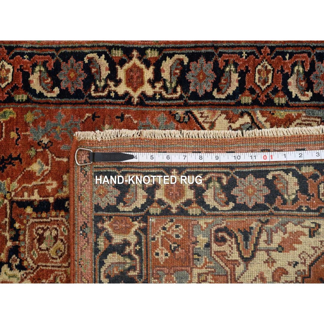 2'7" x 16'3" New Hand Knotted Red Wool Runner Oriental Rug - MOA10264198