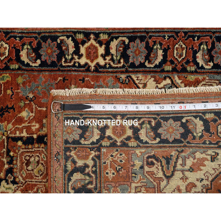 2'7" x 16'3" New Hand Knotted Red Wool Runner Oriental Rug - MOA10264198