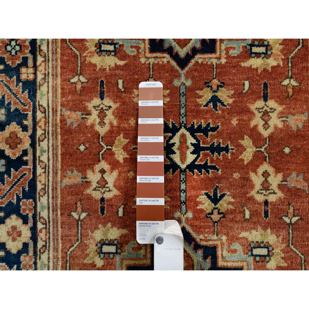 2'6" x 12'2" New Hand Knotted Red Wool Runner Oriental Rug - MOA10264205