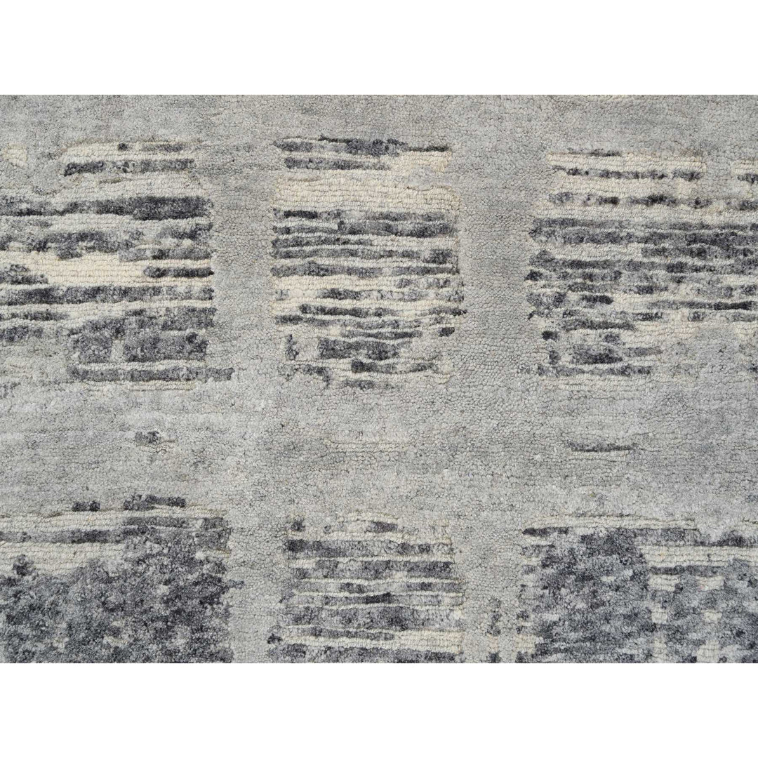 2'0" x 3'1" New Hand Knotted Grey Cotton Rectangle Oriental Rug - MOA10264236