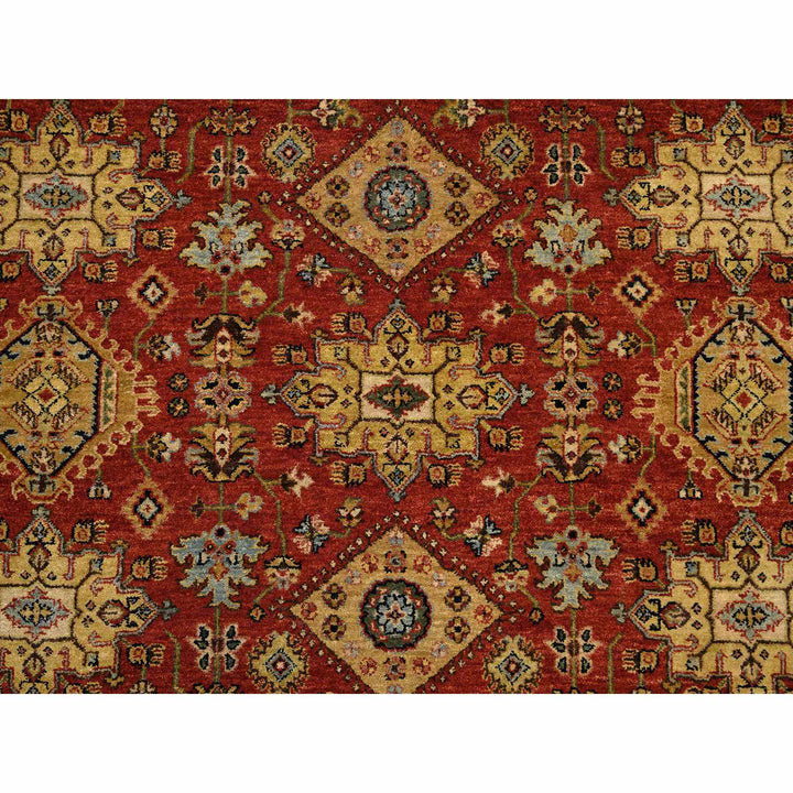 8'2" x 10'0" New Hand Knotted Red Wool Rectangle Oriental Rug - MOA10264331