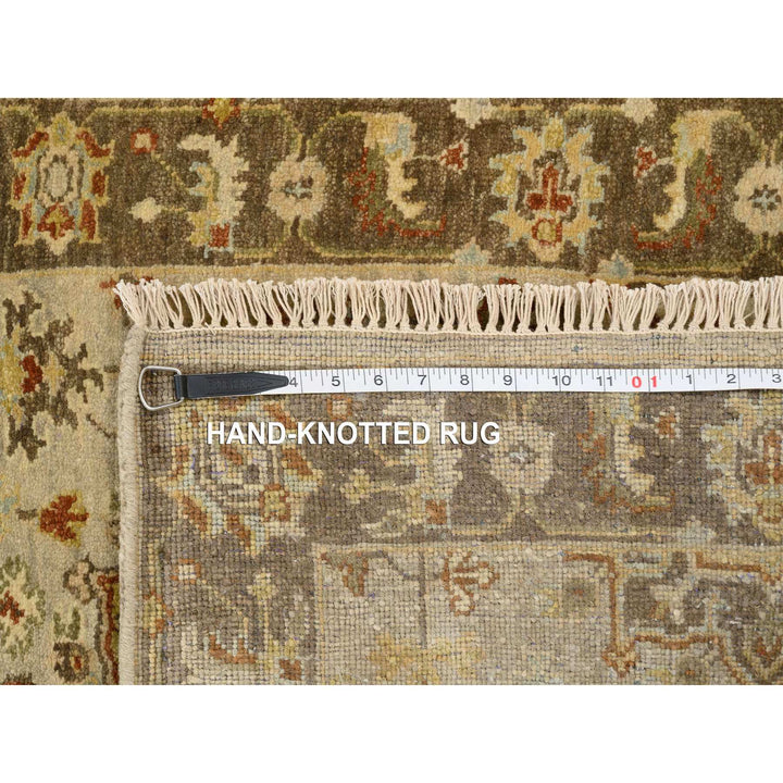 2'6" x 21'10" New Hand Knotted Grey Wool Runner Oriental Rug - MOA10264378