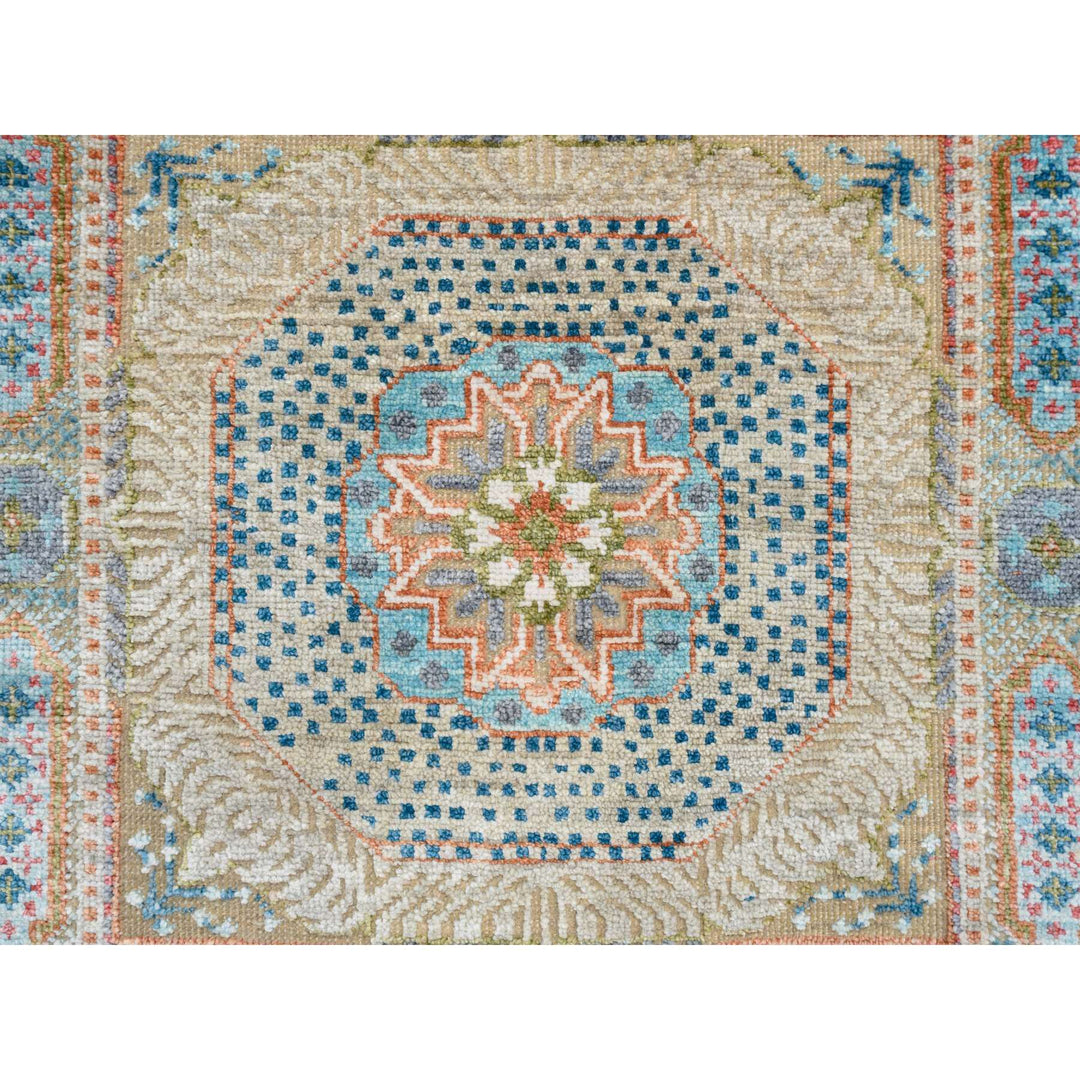 2'1" x 3'2" New Hand Knotted Multicolored Cotton Rectangle Oriental Rug - MOA10264463