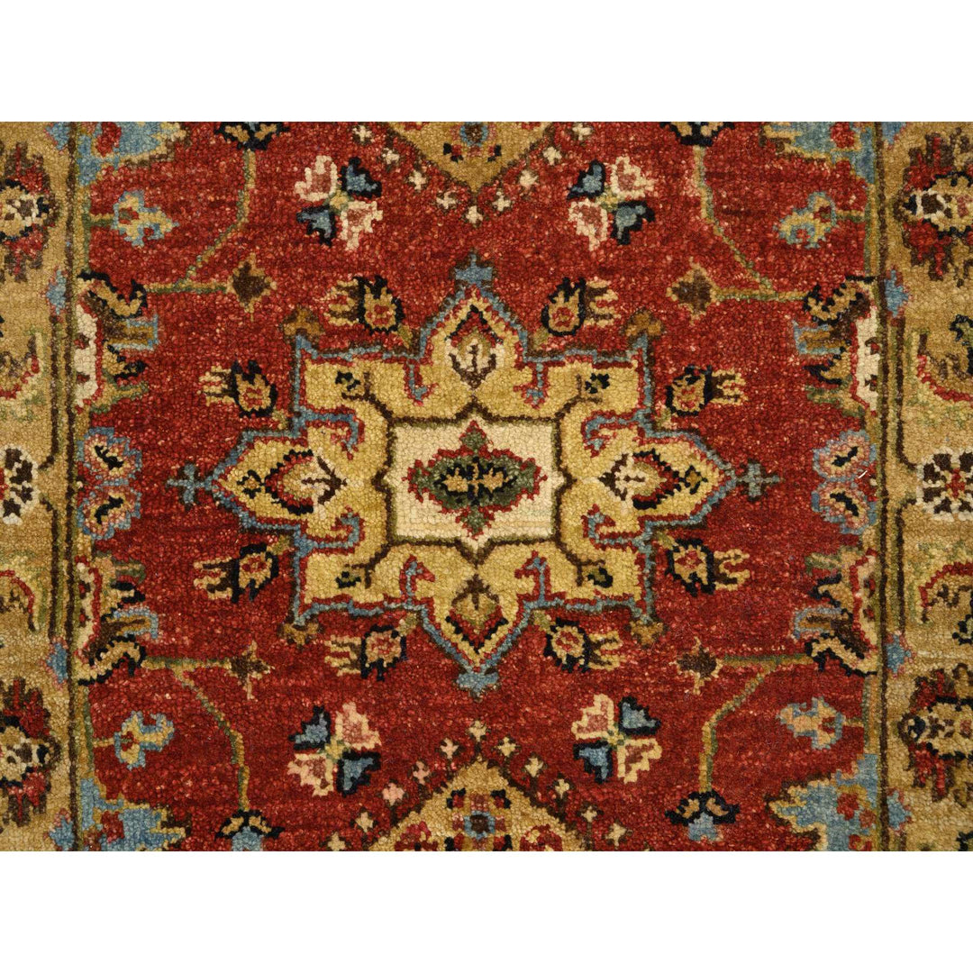 2'1" x 3'0" New Hand Knotted Red Cotton Rectangle Oriental Rug - MOA10264535