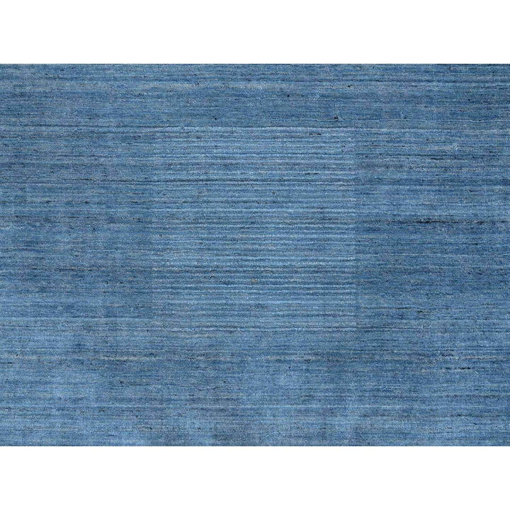 12'0" x 12'0" New Hand Loomed Blue Wool Square Oriental Rug - MOA10264563