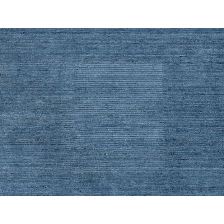 10'0" x 14'0" New Hand Loomed Blue Wool Rectangle Oriental Rug - MOA10264565