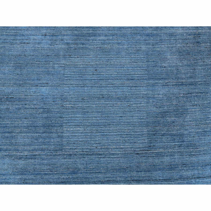 10'0" x 10'0" New Hand Loomed Blue Wool Round Oriental Rug - MOA10264570